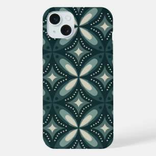 Motif géométrique vert rétro