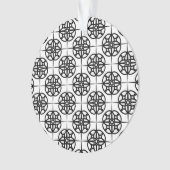 Motif géométrique Vibe rétro classique (devant)