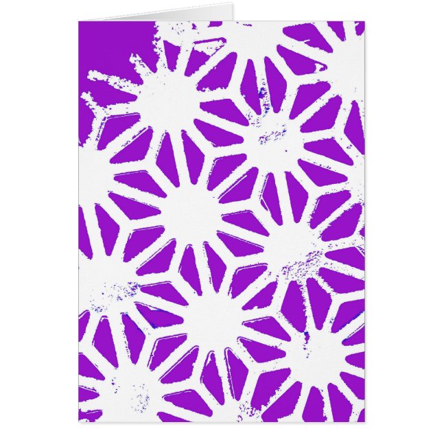 Motif géométrique violet royal (Devant)
