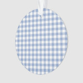 Motif Gingham Bleu Clair Imprimé Carreaux Classiqu (devant)