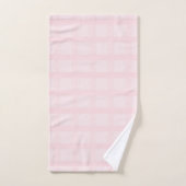 Motif Gingham Rose Bubble et Lavande (Serviette à main)