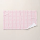 Motif Gingham Rose Bubble et Lavande (Serviette à main)