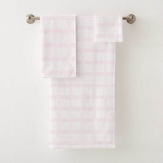 Motif Gingham Rose Quartz Rose Et Pastel (En situation)