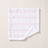 Motif Gingham Rose Quartz Rose Et Pastel (Gant de toilette)