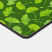 Motif Ginkgo sur vert foncé (Coin)