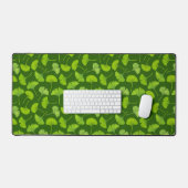 Motif Ginkgo sur vert foncé (Clavier et souris)