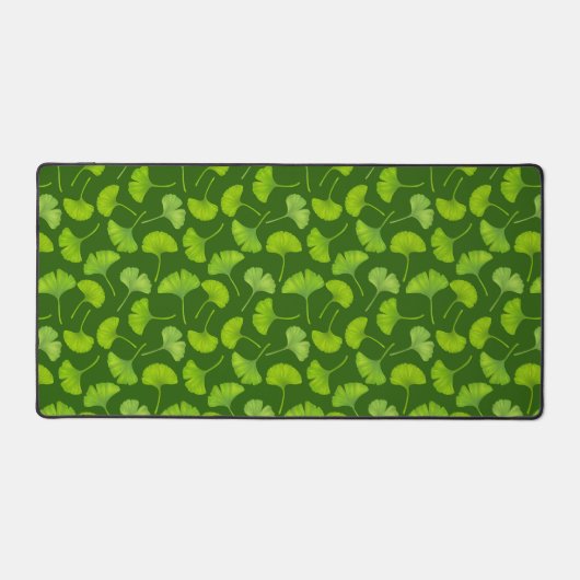 Motif Ginkgo sur vert foncé (Recto)
