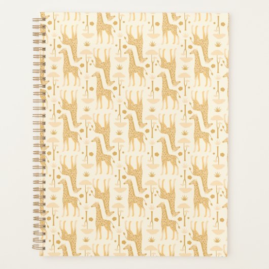 Motif girafe Safari jaune doré (Devant)