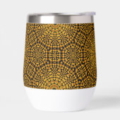 Motif Gold & Black Dot Art (Gauche)