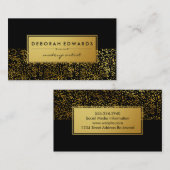 Motif Gold Specks stylish Metallic Étiquette or (Devant / Derrière)