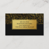 Motif Gold Specks stylish Metallic Étiquette or (Dos)