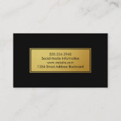 Motif Gold Specks stylish Metallic Étiquette or (Dos)