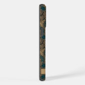Motif Gold Turquoise Blue Paisley (Côté droit)