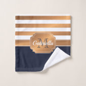 Motif Golden Stripes (Gant de toilette)