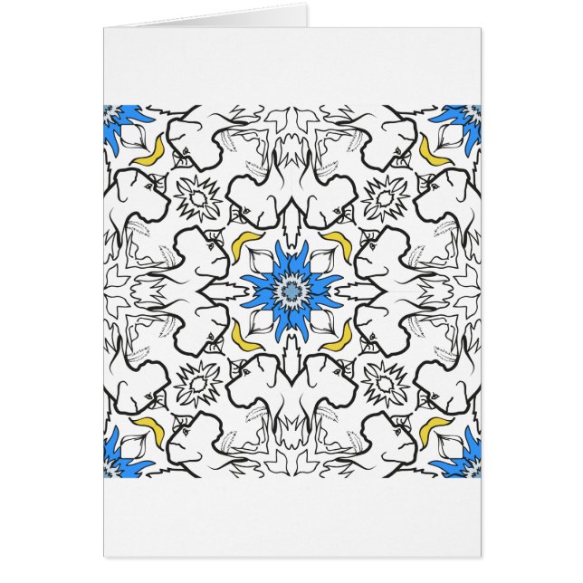 Motif Grand Danois bleu (Devant)