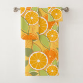 Motif graphique d'agrumes orange frais (En situation)