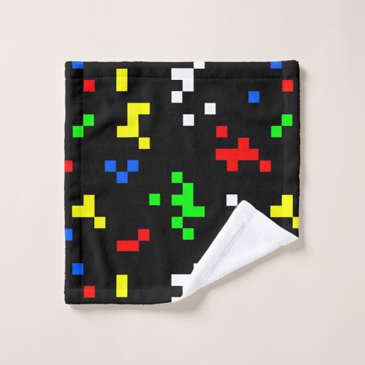 Motif graphique de jeu vidéo 8 bits Retro (Gant de toilette)