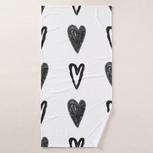 Motif graphique élégant et transparent avec les co (Serviette de bain)