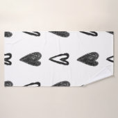 Motif graphique élégant et transparent avec les co (Serviette de bain)