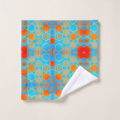 Motif Graphique Géométrique Tendance Moderne (Gant de toilette)