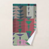 Motif graphique géométrique tendance moderne (Serviette à main)