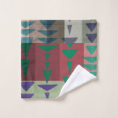 Motif graphique géométrique tendance moderne (Gant de toilette)