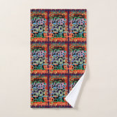 Motif graphique géométrique tendance moderne (Serviette à main)