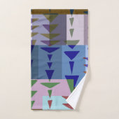 Motif graphique géométrique tendance moderne (Serviette à main)
