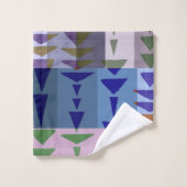 Motif graphique géométrique tendance moderne (Gant de toilette)