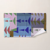 Motif graphique géométrique tendance moderne (Serviette à main)