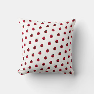 motif graphique ladybug mignon lancer oreiller