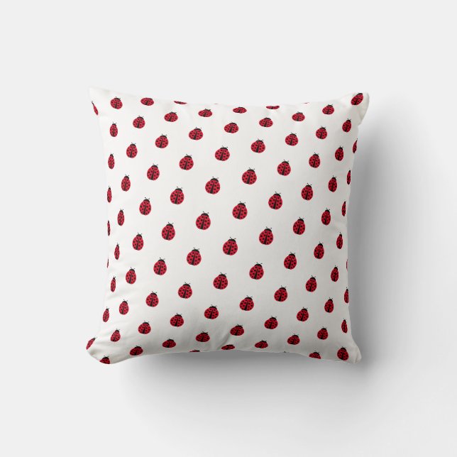 motif graphique ladybug mignon lancer oreiller (Recto)
