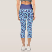 Motif grec des yeux mal Capri Leggings (Verso)