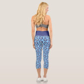 Motif grec des yeux mal Capri Leggings (Verso)