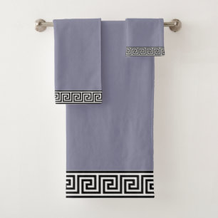 Motif grec élégant sur gris argent romain