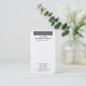 Motif gris blanc Carte de visite de charme attraya (Debout devant)