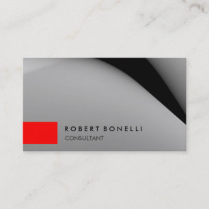 Motif gris Carte de visite consultant en bande rou