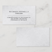 Motif gris Carte de visite de conseil minimal (Devant / Derrière)