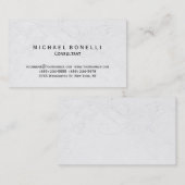Motif gris Carte de visite de conseil minimal (Devant / Derrière)