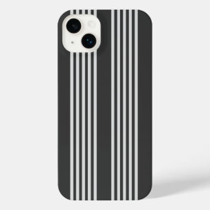 Motif gris clair et charbon cinq bandes
