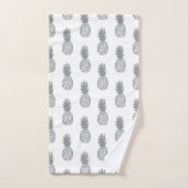 Motif gris d'ananas (Serviette à main)