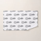 Motif gris d'ananas (Serviette à main)