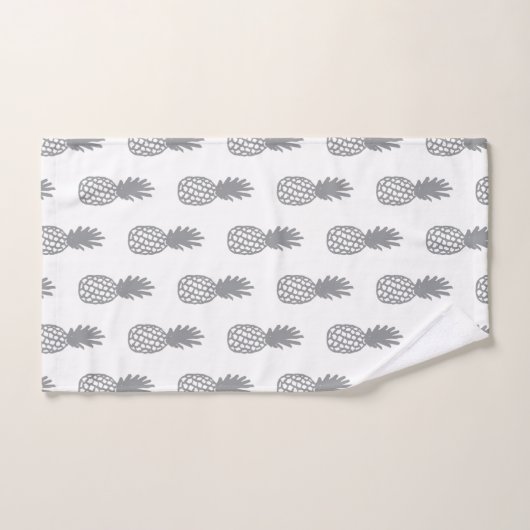 Motif gris d'ananas (Serviette à main)