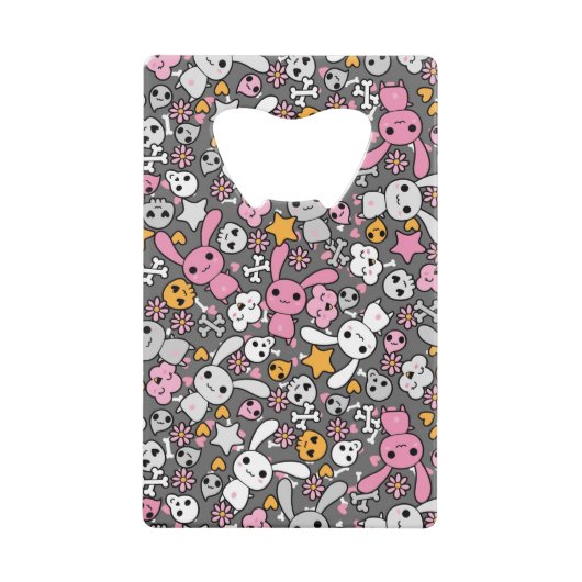 motif gris de kawaii (Devant)