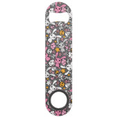 motif gris de kawaii (Dos)