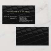 Motif gris élégant Futuriste Carte de visite Techn (Devant / Derrière)