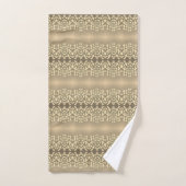 Motif gris marron crémeux (Serviette à main)