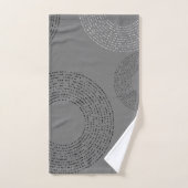 Motif gris minimaliste (Serviette à main)