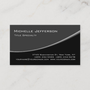 Motif gris noir Carte de visite tendance 