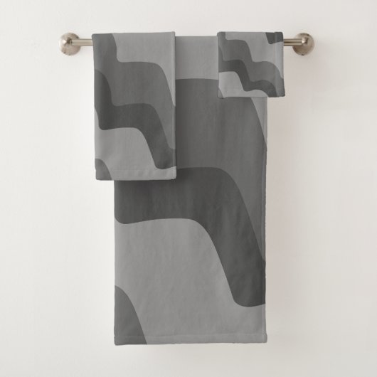 Motif gris ondulé des vagues océaniques (En situation)